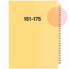 Intercalaires juridiques numériques Quest 151 à 175