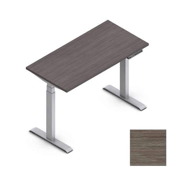 Table à hauteur réglable Newland™ - 46 x 23 po - Acajou absolu