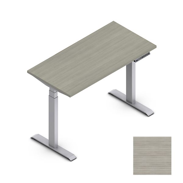 Table à hauteur réglable Newland™ - 46 x 23 po - Noce Grigio