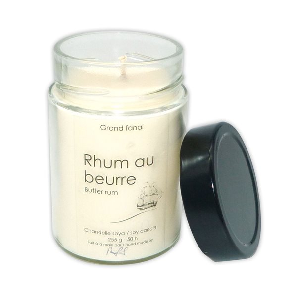 Bougie de soya Rhum au beurre