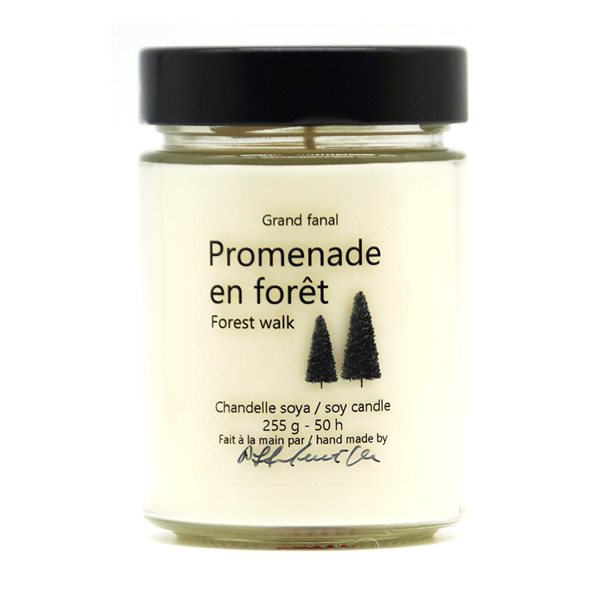 Bougie de soya Promenade en forêt