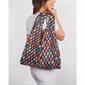 Sac fourre-tout pliable avec pochette de transport multicolore