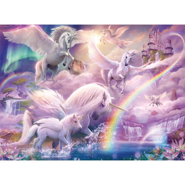 100 XXL Pieces – Pegasus Unicorns Jigsaw Puzzle