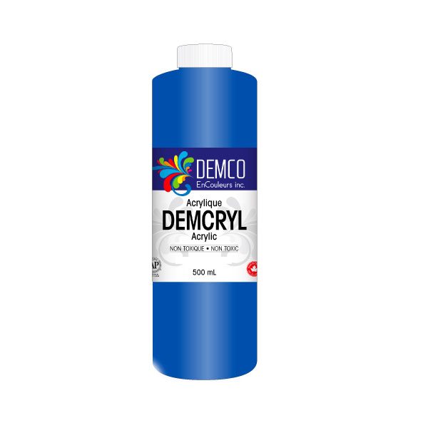 Peinture acrylique Demcryl 500 ml - Bleu