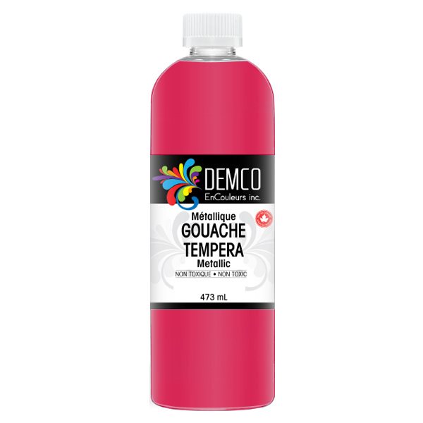 Metallic Colors Tempera 473 ml - Red