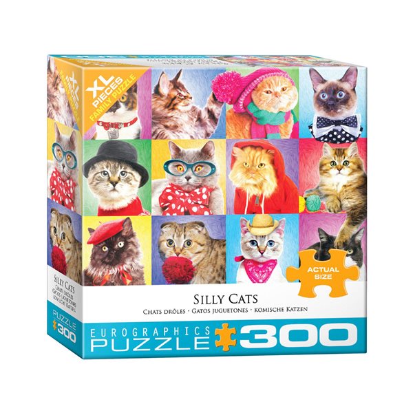 300 XL Pieces – Silly Cats Jigsaw Puzzle