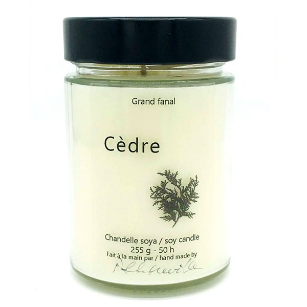 Bougie de soya Cèdre