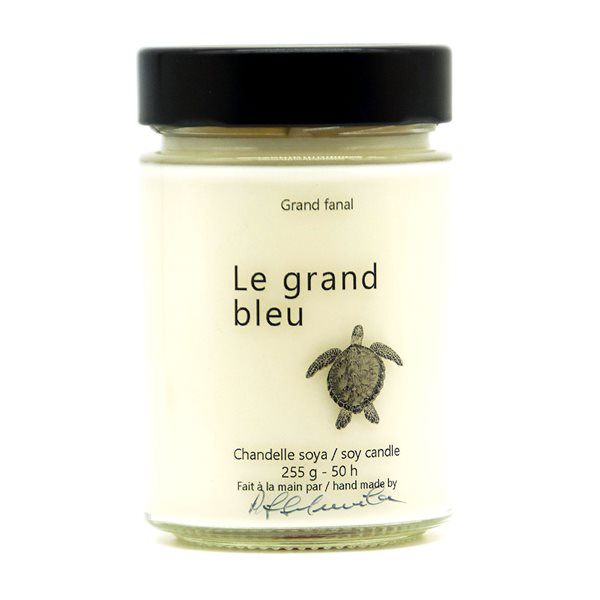 Bougie de soya Grand bleu