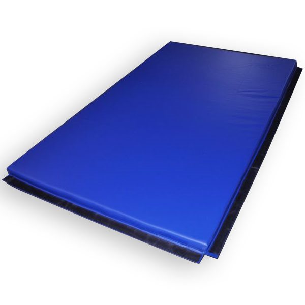 Matelas de sol pour Tumbling exercices avec 4 bandes velcro - 48 x 84 x 2 po - Bleu 