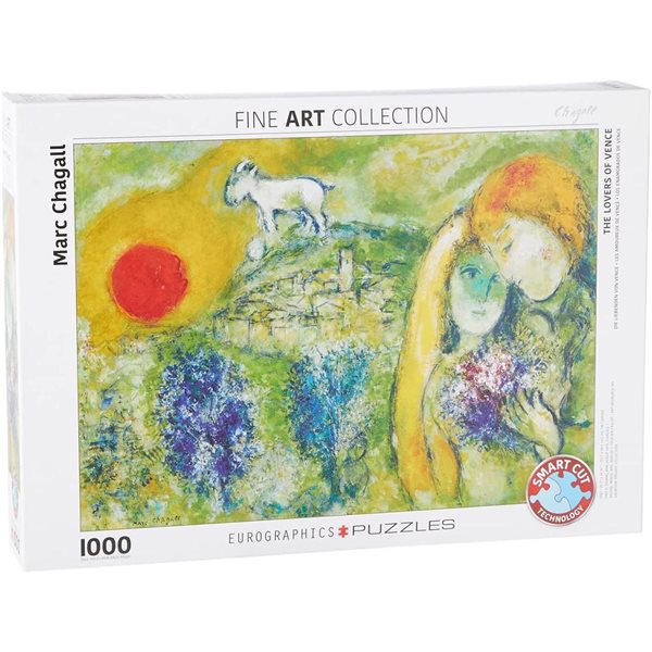 1000 Pieces – Les Amoureux de Vence - Chagall Jigsaw Puzzle