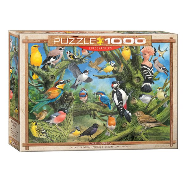 Casse-tête 1000 morceaux Oiseaux de jardin