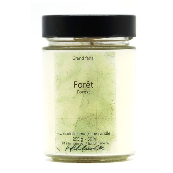 Bougie de soya Forêt