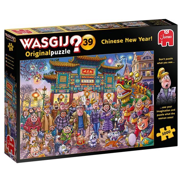 1000 Pieces - Chinese New Year ! Wasgij Original #39 Mystery Jigsaw Puzzle