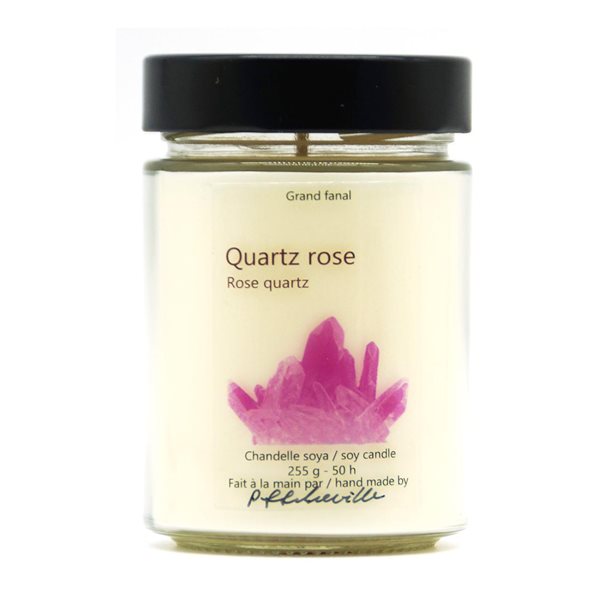 Bougie de soya Quartz rose