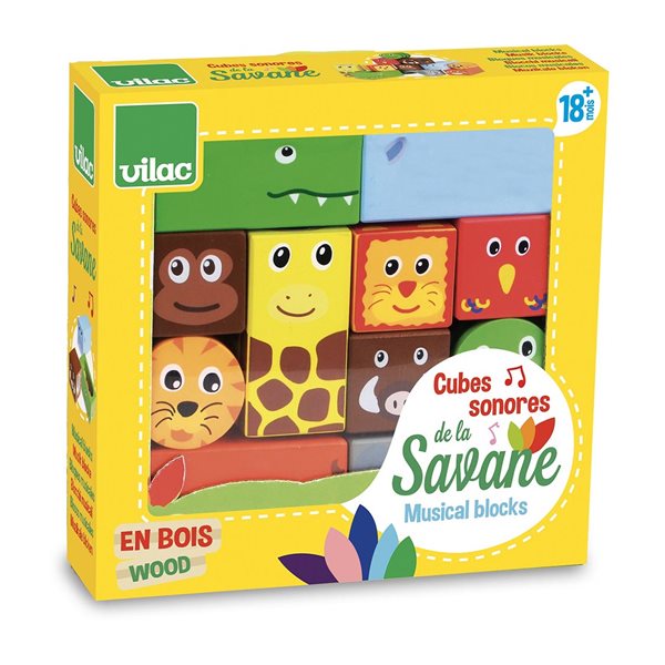 Blocs musicaux empilables La savane