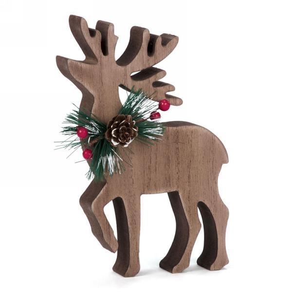 Deer Decor With Pine Detail