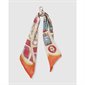 Kiki Bag Scarf Key Ring - Maize