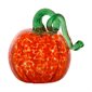 Round Glass Pumpkin - 6 in