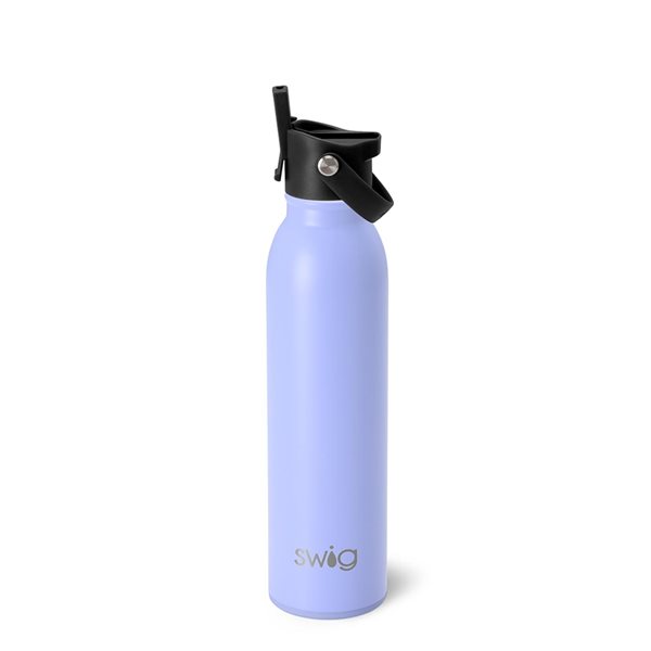 20 oz Flip + Sip Water Bottle - Hydrangea