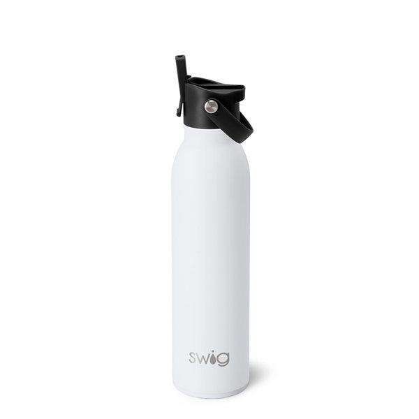 20 oz Flip + Sip Water Bottle - White