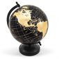 Globe terrestre sur pied - Noir et or