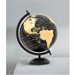 Globe terrestre sur pied - Noir et or