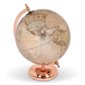 Glossy World Globe on Stand - Pink / Copper