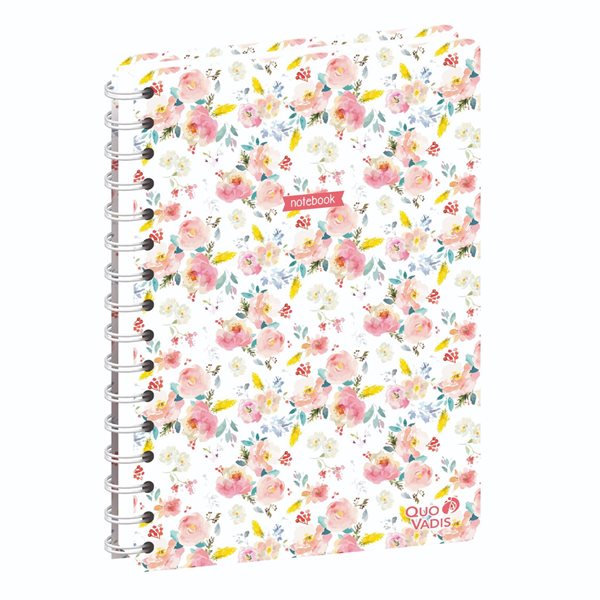 DOTS 21 Daisy Spiral Lined Notebook - White