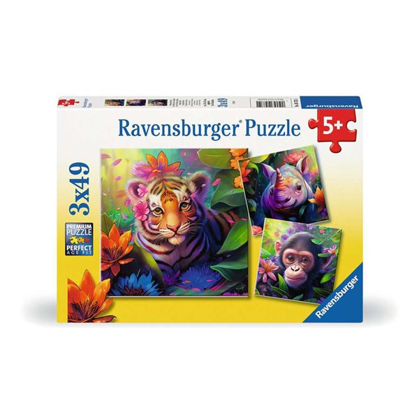 49 Pieces - Jungle Babies Jigsaw Puzzles