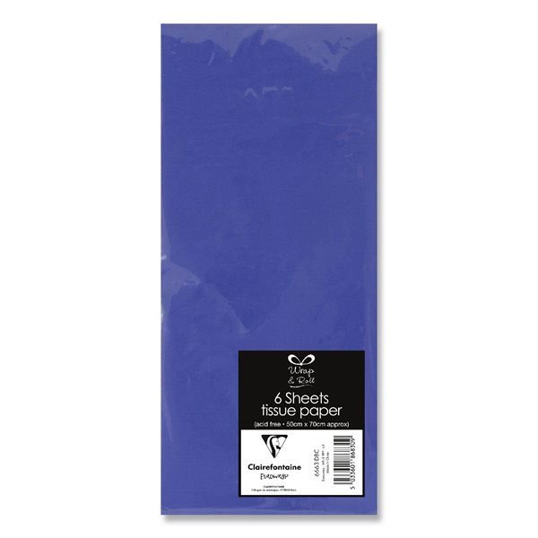 Papier de soie Bleu foncé