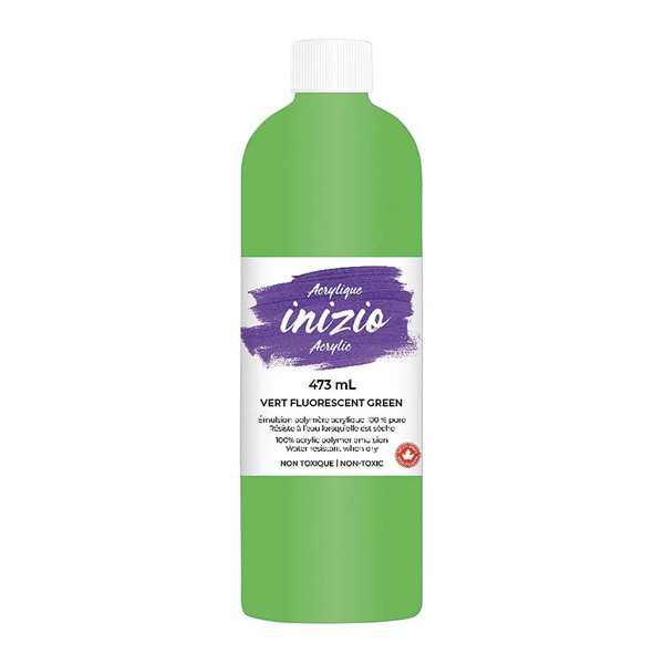 Peinture acrylique Inizio 473 ml - Vert fluorescent