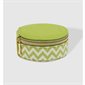 Sisco Jewellery Case - Chevron Lime