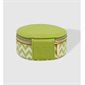 Sisco Jewellery Case - Chevron Lime