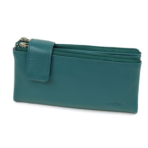 Charlotte Leather Wallet - Emerald Teal