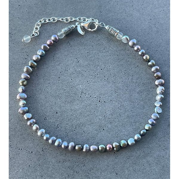 Blooming Anklet - Mauve Grey