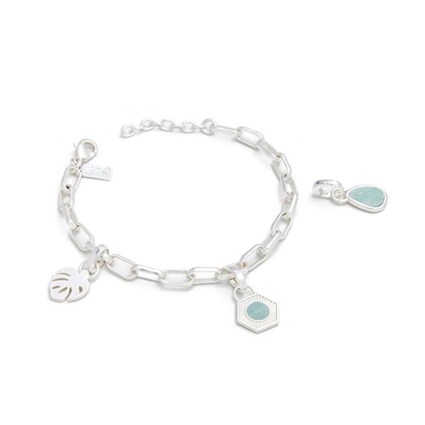 Interchangeable Charm Bracelet - Amazonite