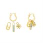 Interchangeable Charm Earring - Aqua Terra