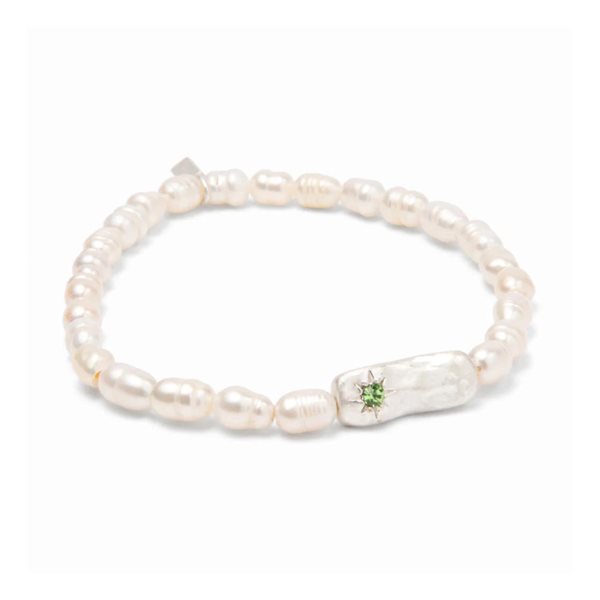 Pearl Affirmation Bracelet - Luck - Silver