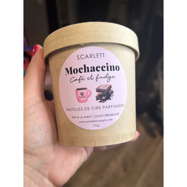 Pastilles de cire parfumées Mochaccino en forme de gauffres - Café et fudge