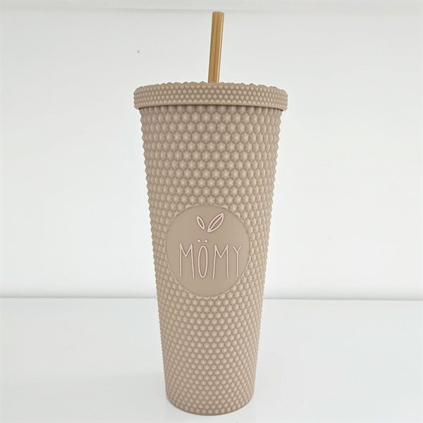 24 oz Textured Insulated Tumbler - Beige