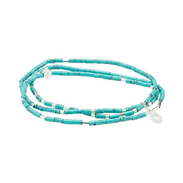 Teardrop Stone Wrap - Turquoise - Stone of Clam