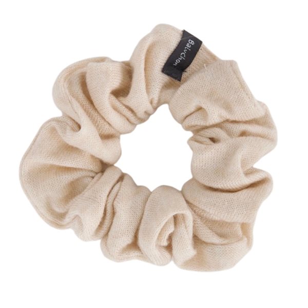 Elastic Hair Scrunchie - Regular Size - Cream