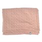 Knitted Baby Muslin Blanket - Pink