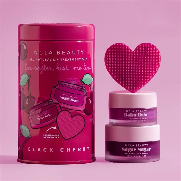 Black Cherry Lip Care Duo & Lip Scrubber