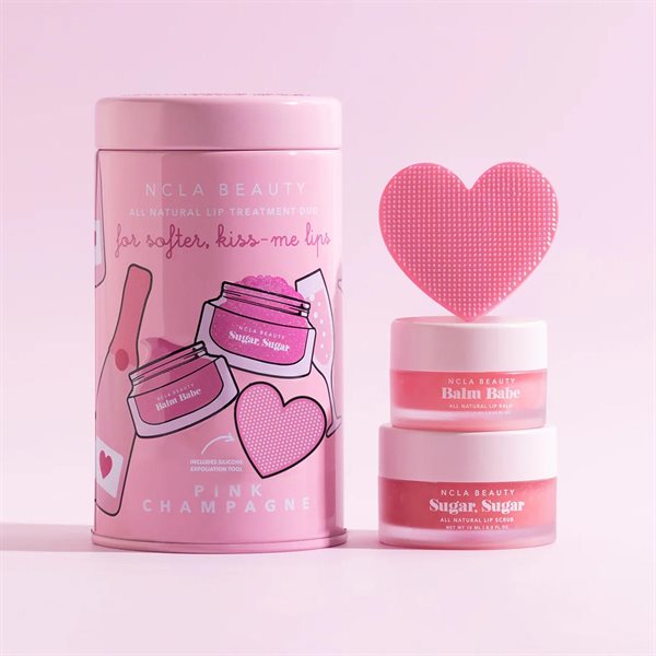 Pink Champagne Lip Care Duo & Lip Scrubber