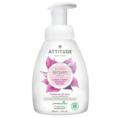 Savon à mains mousse Super Leaves Attitude 295ml