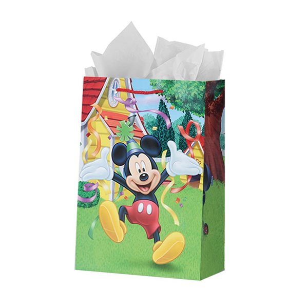 Sac cadeau grand format Mickey Mouse