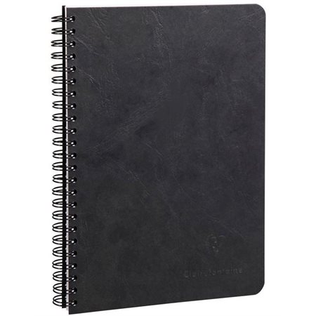 Cahier de notes ligné avec marge à reliure spirale Age Bag - A4 - Noir