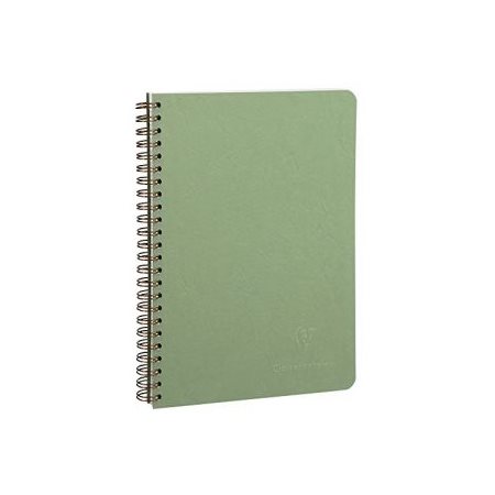 Cahier de notes ligné avec marge à reliure spirale Age Bag - 14 x 9,5 cm - Vert