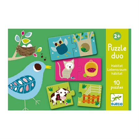 10 x 2 Pieces - Habitat Duo Puzzle